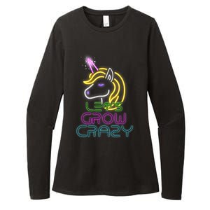 Lets Glow Crazy Glow Party Unicorn Lover Birthday Womens CVC Long Sleeve Shirt