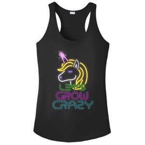 Lets Glow Crazy Glow Party Unicorn Lover Birthday Ladies PosiCharge Competitor Racerback Tank