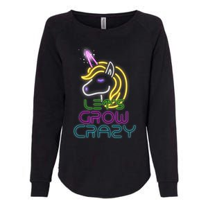 Lets Glow Crazy Glow Party Unicorn Lover Birthday Womens California Wash Sweatshirt