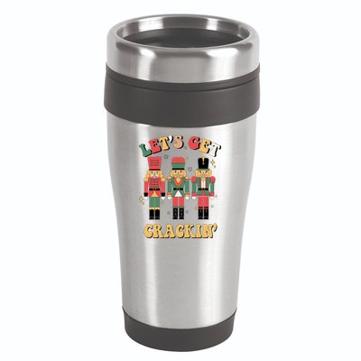 Lets Get Crackin Funny Christmas 16oz Travel Tumbler