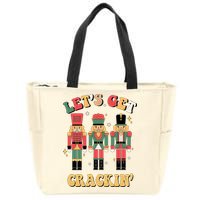 Lets Get Crackin Funny Christmas Zip Tote Bag