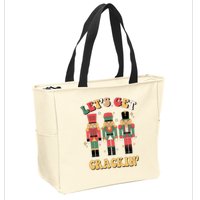 Lets Get Crackin Funny Christmas Zip Tote Bag