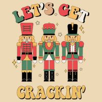 Lets Get Crackin Funny Christmas Zip Tote Bag