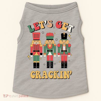 Lets Get Crackin Funny Christmas Doggie Tank