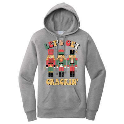 Lets Get Crackin Funny Christmas Women's Pullover Hoodie