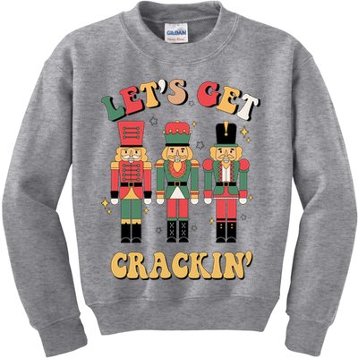 Lets Get Crackin Funny Christmas Kids Sweatshirt