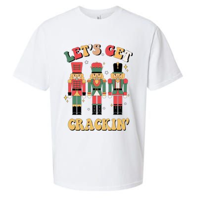 Lets Get Crackin Funny Christmas Sueded Cloud Jersey T-Shirt