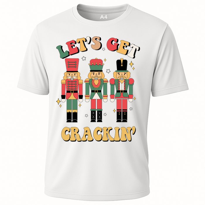 Lets Get Crackin Funny Christmas Cooling Performance Crew T-Shirt