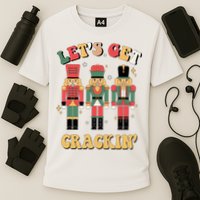 Lets Get Crackin Funny Christmas Cooling Performance Crew T-Shirt
