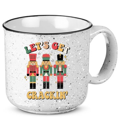 Lets Get Crackin Funny Christmas 15oz Campfire Ceramic Mug