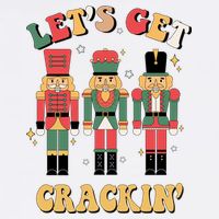 Lets Get Crackin Funny Christmas Flatbill Hat
