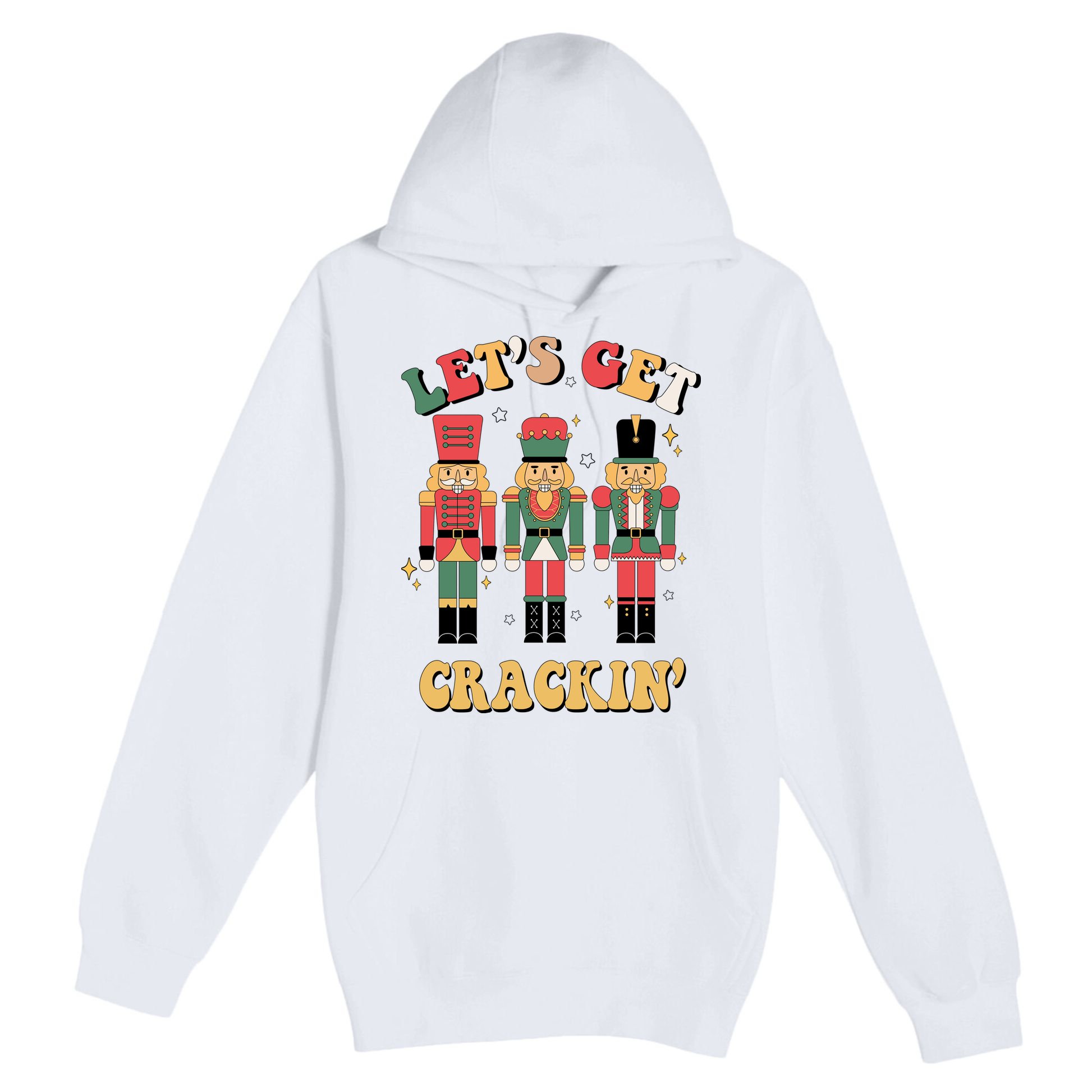 Lets Get Crackin Funny Christmas Premium Pullover Hoodie
