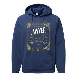 Lawyer Gift Cute Gift Performance Fleece Hoodie