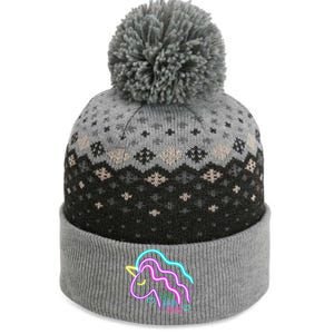 Let's Glow Crazy Unicorn Cute The Baniff Cuffed Pom Beanie