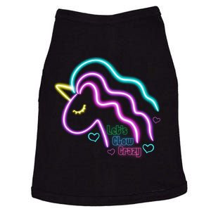 Let's Glow Crazy Unicorn Cute Doggie Tank