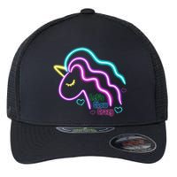 Let's Glow Crazy Unicorn Cute Flexfit Unipanel Trucker Cap