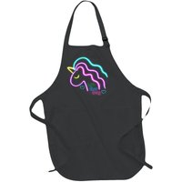 Let's Glow Crazy Unicorn Cute Full-Length Apron With Pockets