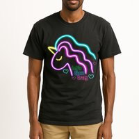 Let's Glow Crazy Unicorn Cute Tall T-Shirt