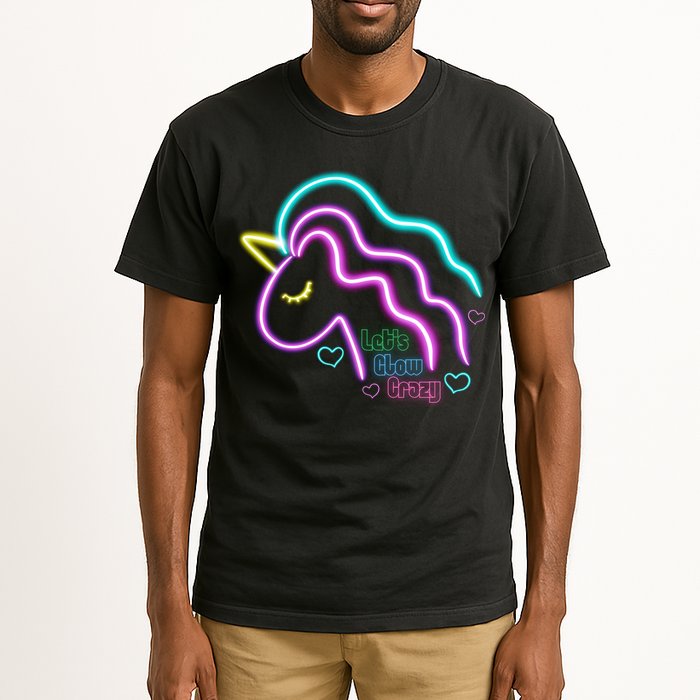 Let's Glow Crazy Unicorn Cute Tall T-Shirt