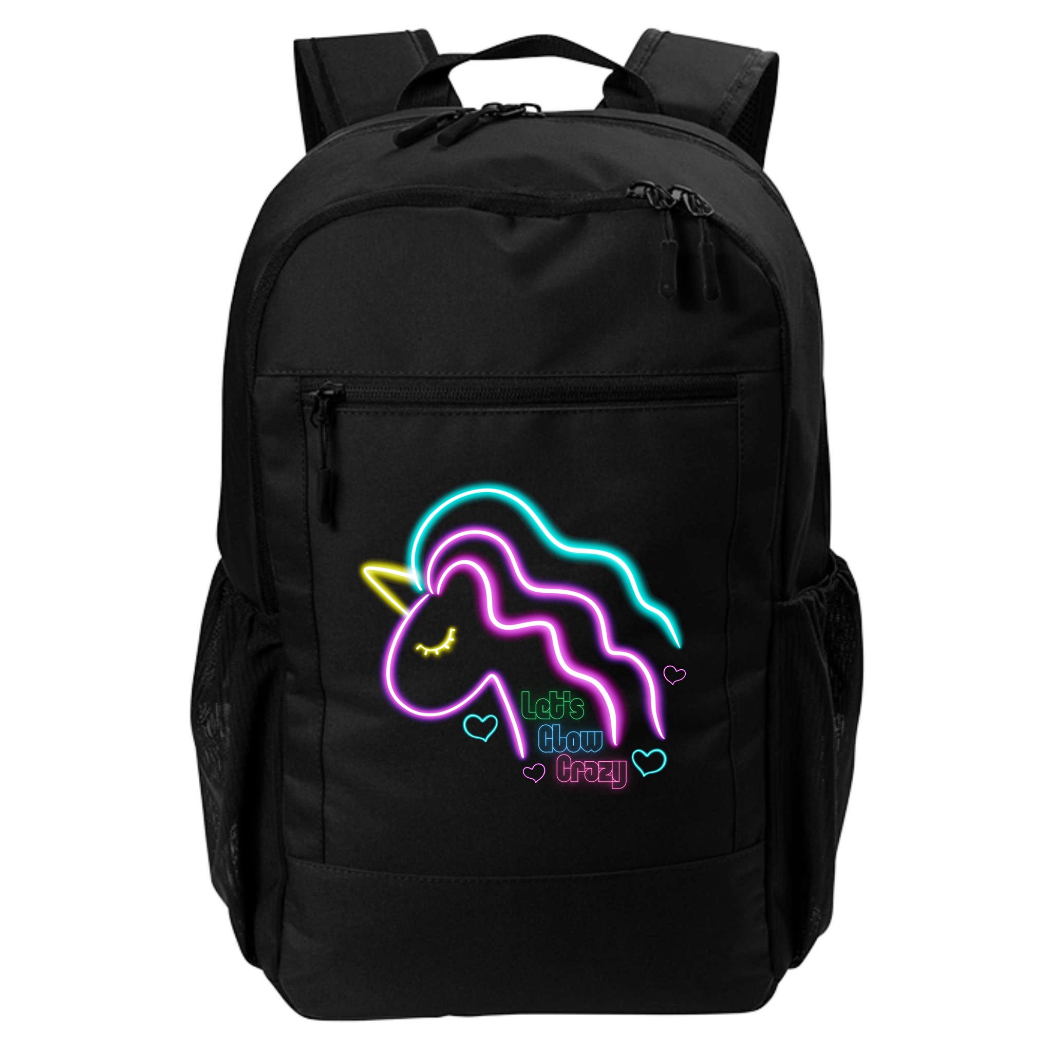 Let's Glow Crazy Unicorn Cute Backpack
