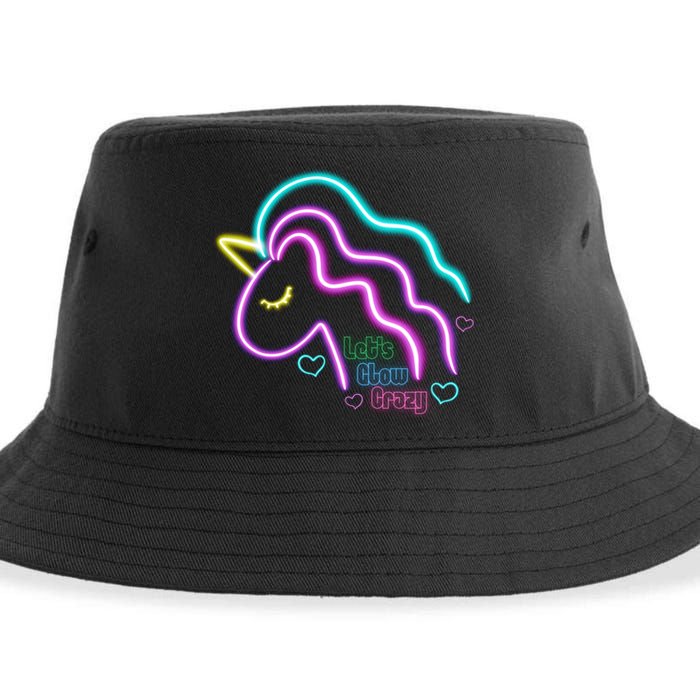 Let's Glow Crazy Unicorn Cute Sustainable Bucket Hat