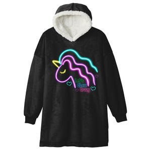 Let's Glow Crazy Unicorn Cute Hooded Wearable Blanket