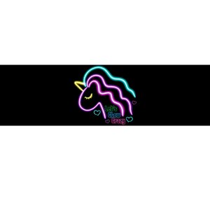 Let's Glow Crazy Unicorn Cute Bumper Sticker