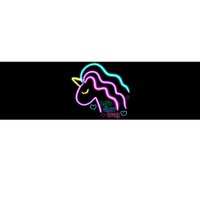 Let's Glow Crazy Unicorn Cute Bumper Sticker