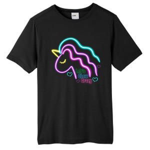 Let's Glow Crazy Unicorn Cute Tall Fusion ChromaSoft Performance T-Shirt