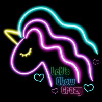Let's Glow Crazy Unicorn Cute Drawstring Bag