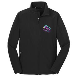 Let's Glow Crazy Unicorn Cute Core Soft Shell Jacket