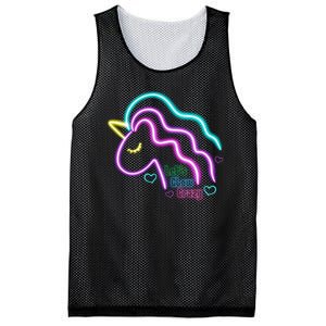 Let's Glow Crazy Unicorn Cute Mesh Reversible Basketball Jersey Tank