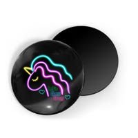 Let's Glow Crazy Unicorn Cute Magnet