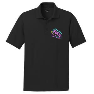 Let's Glow Crazy Unicorn Cute PosiCharge RacerMesh Polo