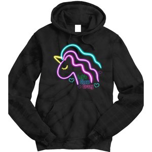 Let's Glow Crazy Unicorn Cute Tie Dye Hoodie