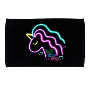 Let's Glow Crazy Unicorn Cute Microfiber Hand Towel