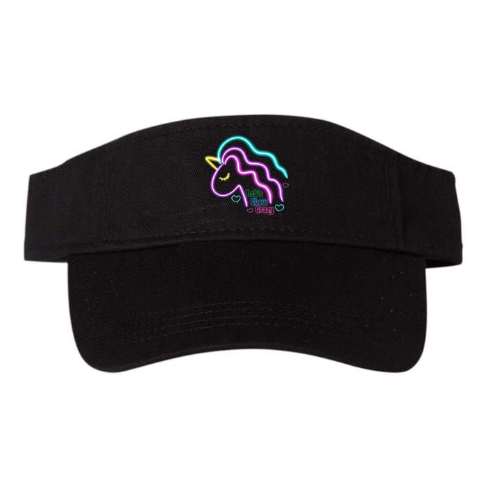 Let's Glow Crazy Unicorn Cute Valucap Bio-Washed Visor