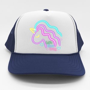 Let's Glow Crazy Unicorn Cute Trucker Hat