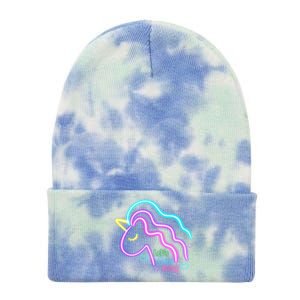 Let's Glow Crazy Unicorn Cute Tie Dye 12in Knit Beanie