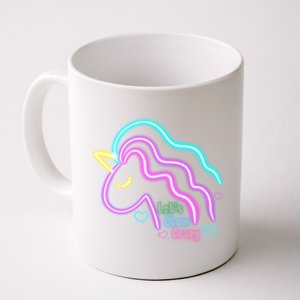 Let's Glow Crazy Unicorn Cute Coffee Mug