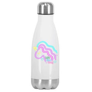 Let's Glow Crazy Unicorn Cute Stainless Steel Insulated Water Bottle