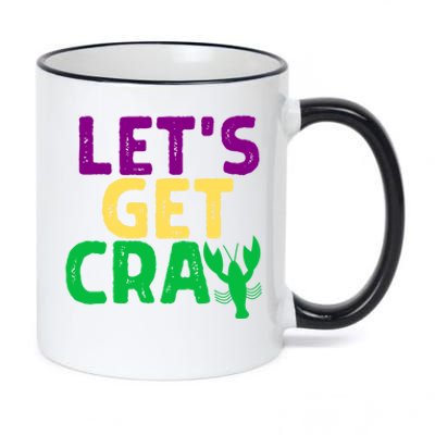 Lets Get Cray Funny Crawfish Carnival Mardi Gras Fat Tuesday Great Gift 11oz Black Color Changing Mug