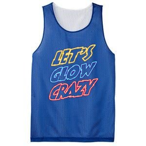 Let's Glow Crazy 80s Party 80s Glow Party Glow Party Squad Cute Gift Mesh Reversible Basketball Jersey Tank