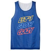 Let's Glow Crazy 80s Party 80s Glow Party Glow Party Squad Cute Gift Mesh Reversible Basketball Jersey Tank