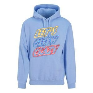 Let's Glow Crazy 80s Party 80s Glow Party Glow Party Squad Cute Gift Unisex Surf Hoodie