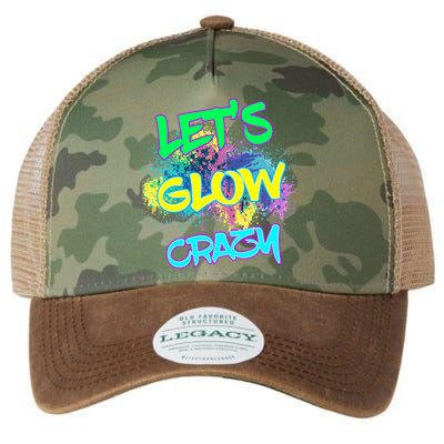 Let's Glow Crazy Glow Party 80s Retro Costume Party Lover Cute Gift Legacy Tie Dye Trucker Hat