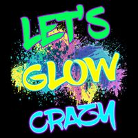 Let's Glow Crazy Glow Party 80s Retro Costume Party Lover Cute Gift Doggie Tank