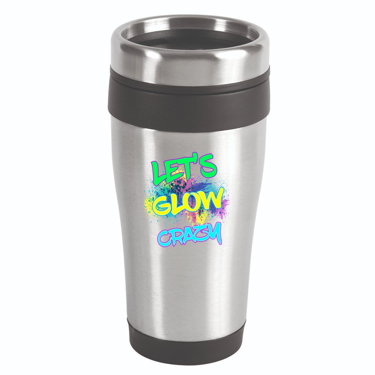 Let's Glow Crazy Glow Party 80s Retro Costume Party Lover Cute Gift 16oz Travel Tumbler