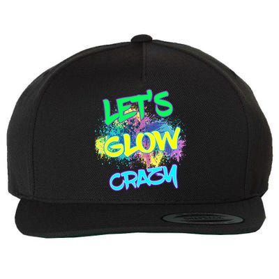 Let's Glow Crazy Glow Party 80s Retro Costume Party Lover Cute Gift Wool Snapback Cap