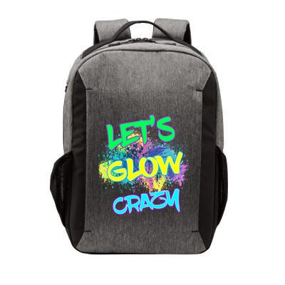 Let's Glow Crazy Glow Party 80s Retro Costume Party Lover Cute Gift Vector Backpack